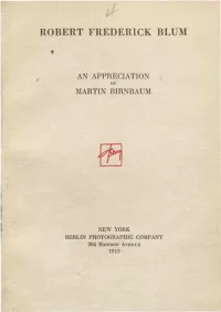 Robert Frederick Blum