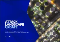ATTACK LANDSCAPE UPDATE Ransomware 2.0, Automated Recon, Supply Chain Attacks, and Other Trending Threats