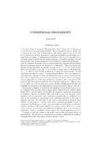 Conditional Probability
