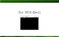 Die UNIX-Shell