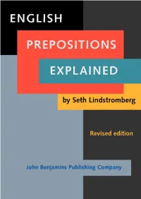 English Prepositions Explained: Revised Edition