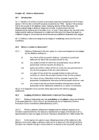 Chapter 42: Defence Statements 42.1 Introduction 42.1.1 Section 124 Of