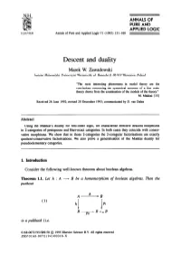 Descent and Duality