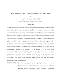 Development of Chocolate-Flavored, Peanut-Soy Beverage