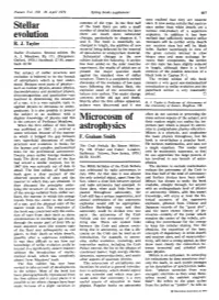 Stellar Evolution Microcosm of Astrophysics