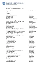 Lower School Reading List