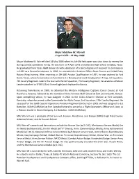 MAJ Matthew W. Worrell