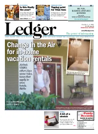 The Nashville Ledger Periodically “Do What You Can Do; Not Everybody Devotes Its Publication to In-Depth Can Do It All,” He Advises
