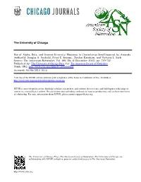 Use of Alpha, Beta, and Gamma Diversity Measures to Characterize Seed Dispersal by Animals