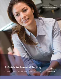 A Guide to Prenatal Testing