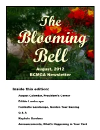 August, 2012 BCMGA Newsletter