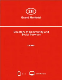 Directory of Community and Social Services