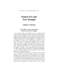 Emmet Fox and New Thought — Page 1
