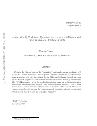 (Generalized) Conformal Quantum Mechanics of 0-Branes and Two