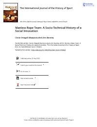 Manless Rope Team: a Socio-Technical History of a Social Innovation