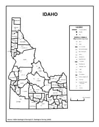 THE MINERAL INDUSTRY of IDAHO This Chapter Has Been Prepared Under a Memorandum of Understanding Between the U.S
