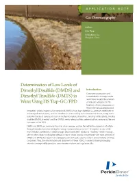62570 APP Determ of DMDS and DMTS Water