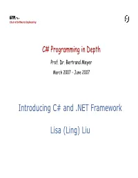 Introducing C# and .NET Framework Lisa