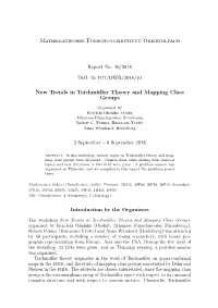 New Trends in Teichmüller Theory and Mapping Class Groups
