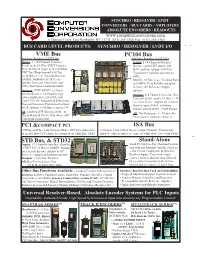 Stand-Alone VME Bus PC104 Bus ISA Bus STD Bus, & STD32