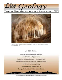 Caves in New Mexico and the Southwest Issue 34