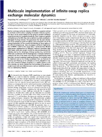 Multiscale Implementation of Infinite-Swap Replica Exchange Molecular Dynamics