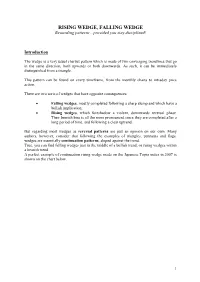 Rising Wedge, Falling Wedge (PDF)