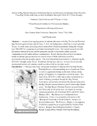 Preliminary Survey and Inventory of Odonates of the Primitive Texas Big Thicket-With Notes on Their Distribution During the 2010-2011 Texas Drought