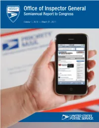 Views, and Investigations Relating to Postal Service Programs and Operations To