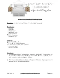DIY Shiplap Building Guide
