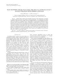 New Methods for Quantifying the Spatial Storage Effect: an Illustration with Desert Annuals