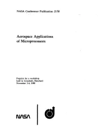 Aerospace Applications of Microprocessors