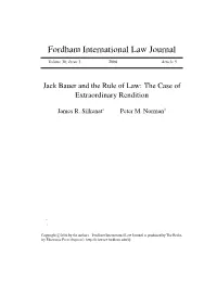 Jack Bauer and the Rule of Law: the Case of Extraordinary Rendition