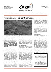 Richtplanung: So Geht Es Weiter