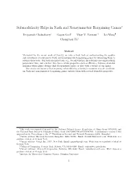 Submodularity Helps in Nash and Nonsymmetric Bargaining Games∗