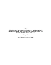 Vol IV Part F Ch. 1 DOJ Handling of the RTC Referrals