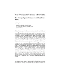 From Developmental Constraint to Evolvability