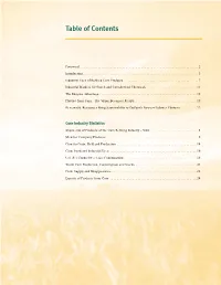 Table of Contents
