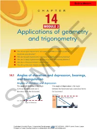 Applications of Geometry and Trigonometry
