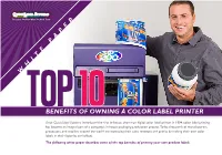 Benefits of Owning a Color Label Printer