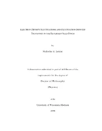 Electron Density Fluctuations and Fluctuation-Induced Transport in the Reversed-Field Pinch