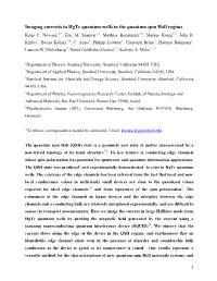 Imaging Currents in Hgte Quantum Wells in the Quantum Spin Hall Regime Katja C