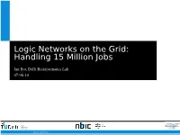 Logic Networks on the Grid: Handling 15 Million Jobs