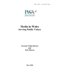 Media in Wales – Serving Public Values