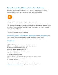 "Service Unavailable" Error, Contact Norton at to Find out How to Configure It Correctly