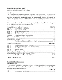 Computer Information Science Associate in Applied Science Degree (AAS)