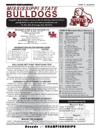 Houston Game Notes.Indd