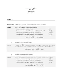 Math 475 Homework #3 March 1, 2010 Section 4.6