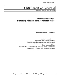 Protecting Airliners from Terrorist Missiles