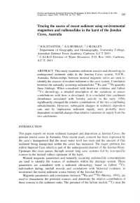 Tracing the Source of Recent Sediment Using Environmental Magnetism and Radionuclides in the Karst of the Jenolan Caves, Australia